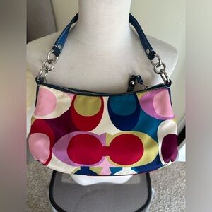 Coach Multi Colored Shoulder Purse